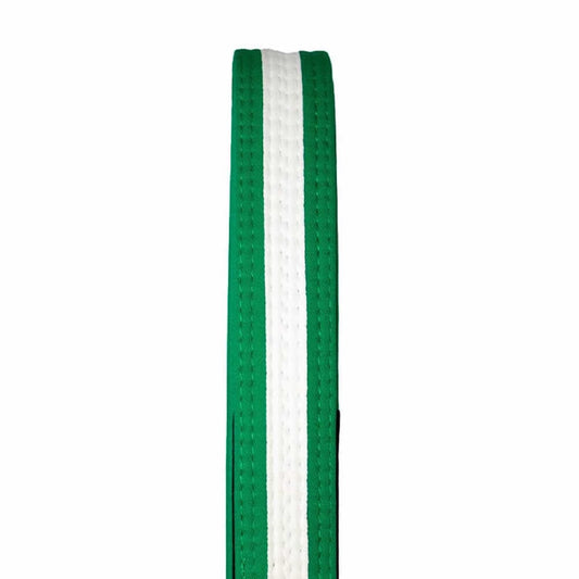 Tatami IBJJF Kids Rank Belt With White Stripe Green BJJ Belts Tatami Fightwear Green/White M0 