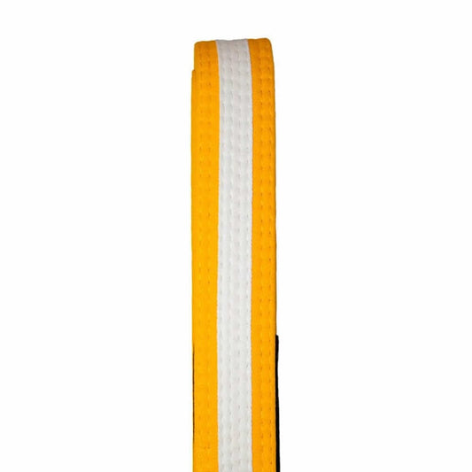 Tatami IBJJF Kids Rank Belt With White Stripe Yellow BJJ Belts Tatami Fightwear Yellow/White M0 