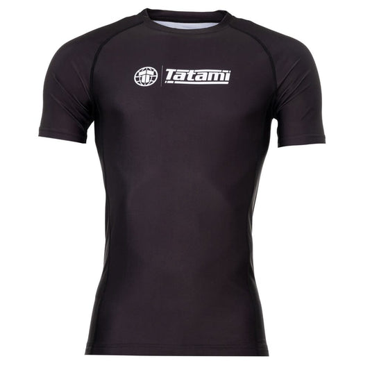 Tatami Impact Short Sleeve Rashguard Rashguards Tatami Fightwear Black Small 