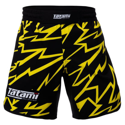 Tatami Recharge Fight Shorts BJJ Shorts Tatami Fightwear Bolt Yellow Small 