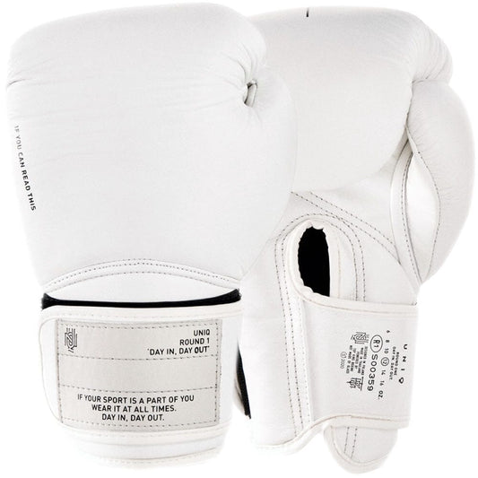 UNIQ Technical Velcro Boxing Gloves Boxing Gloves UNIQ Technical White 10oz 