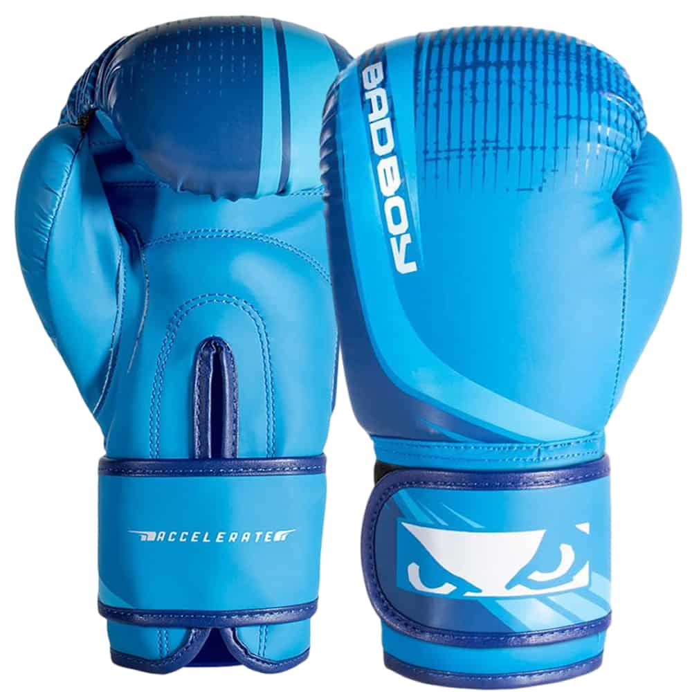 Bad Boy Accelerate Youth Boxing Gloves 4oz 6oz 8oz 10oz Blue