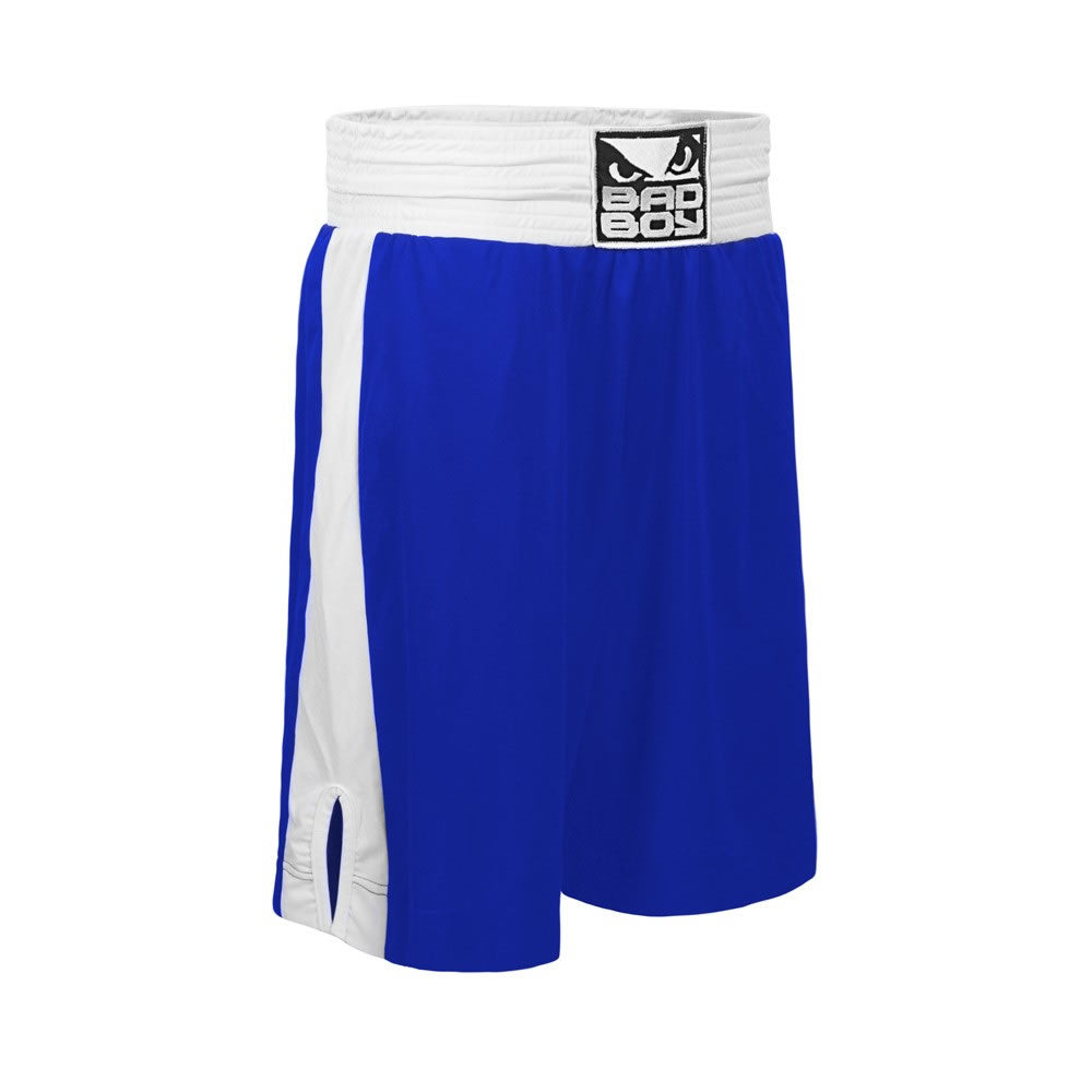 Bad Boy Stinger Amateur Boxing Shorts Blue Right Side