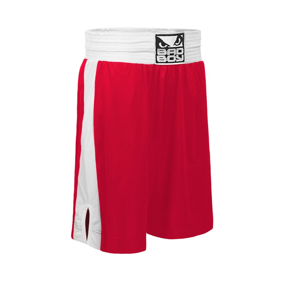 Bad Boy Stinger Amateur Boxing Shorts Red Right Side
