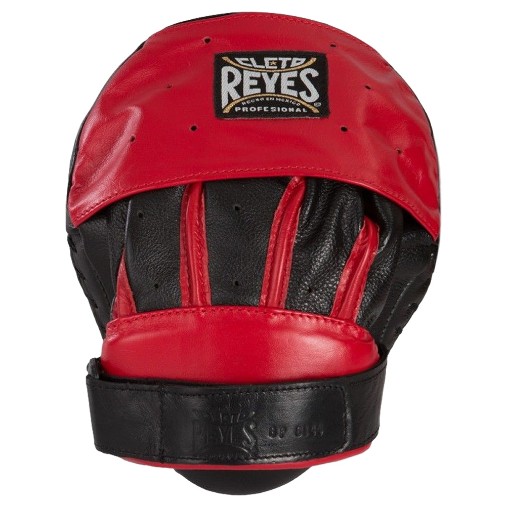 Cleto Reyes Curve Punch Mitts Velcro Closure Black Red Top