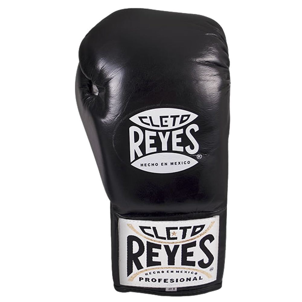 Cleto Reyes Official Professional Boxing Gloves Black Top