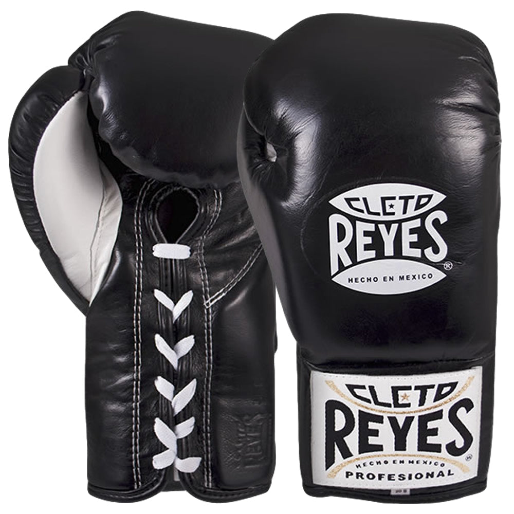 Cleto Reyes Official Professional Boxing Gloves 10oz Black