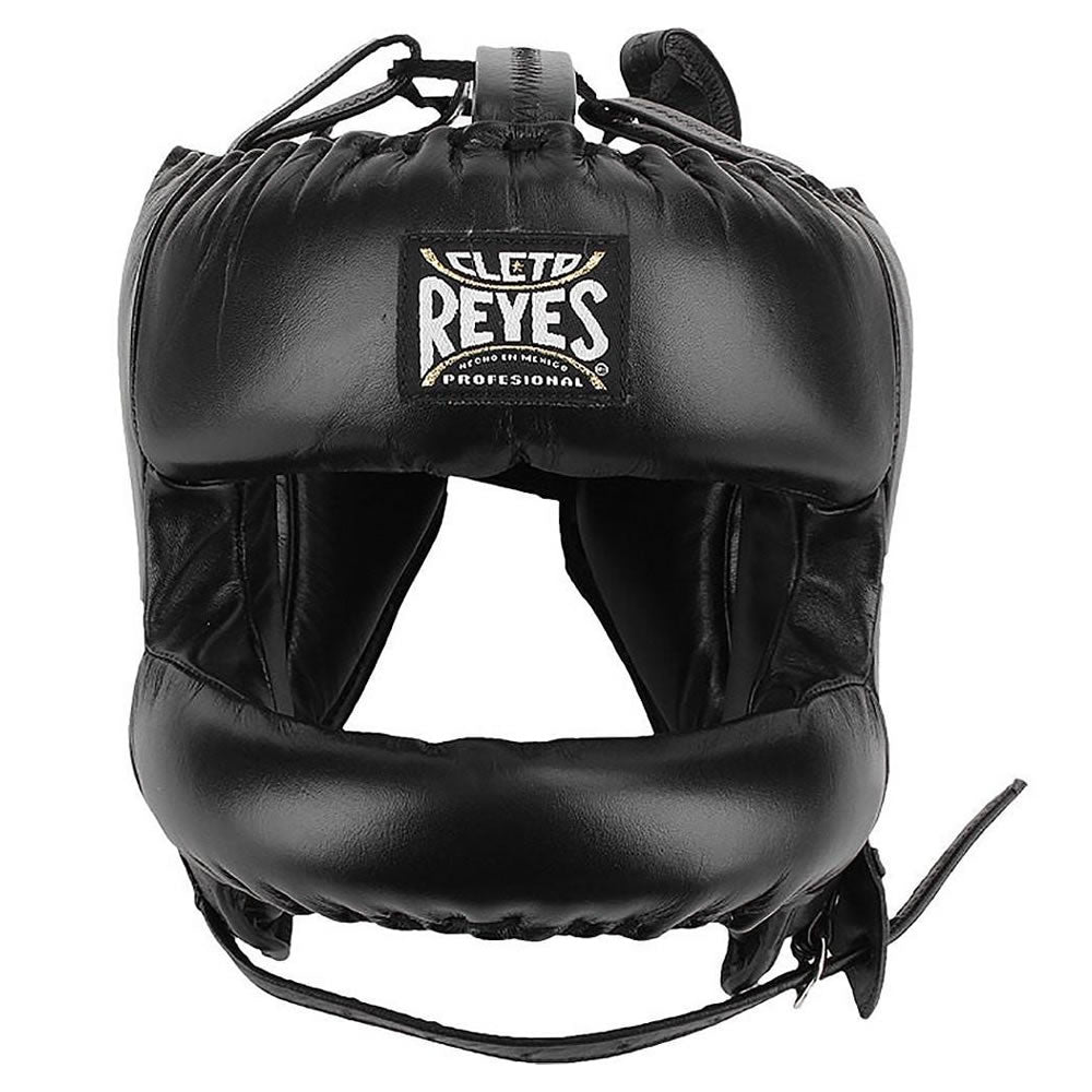 Cleto Reyes Redesigned Head Gear with Nylon Face Bar Black Front