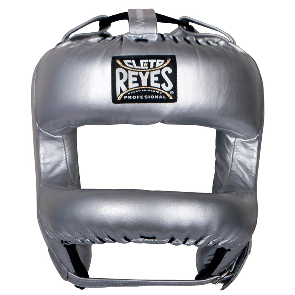 Cleto Reyes Redesigned Head Gear with Nylon Face Bar Silver Front