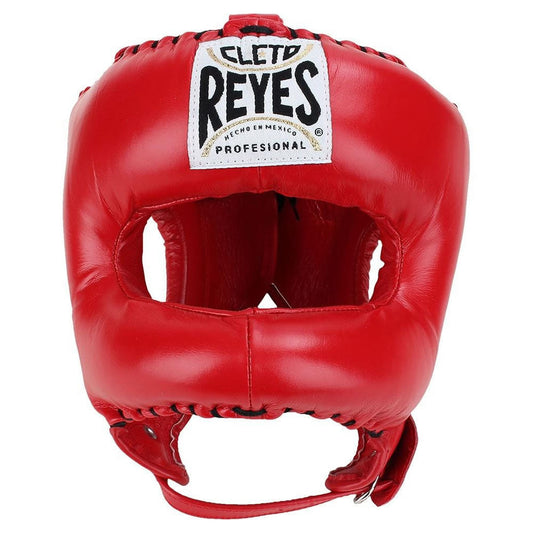 Cleto Reyes Traditional Headgear with Nylon Face Bar Red Front