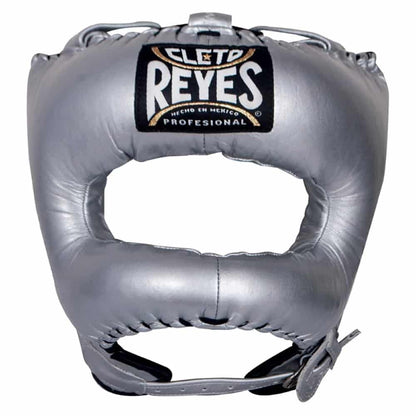 Cleto Reyes Traditional Headgear with Nylon Face Bar Silver Front