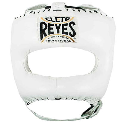 Cleto Reyes Traditional Headgear with Nylon Face Bar White Front