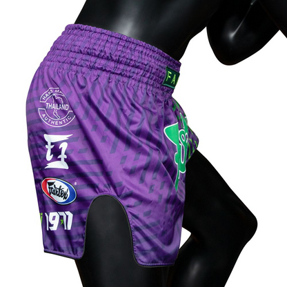 Fairtex BS1922 Racer Purple Slim Cut Muay Thai Shorts