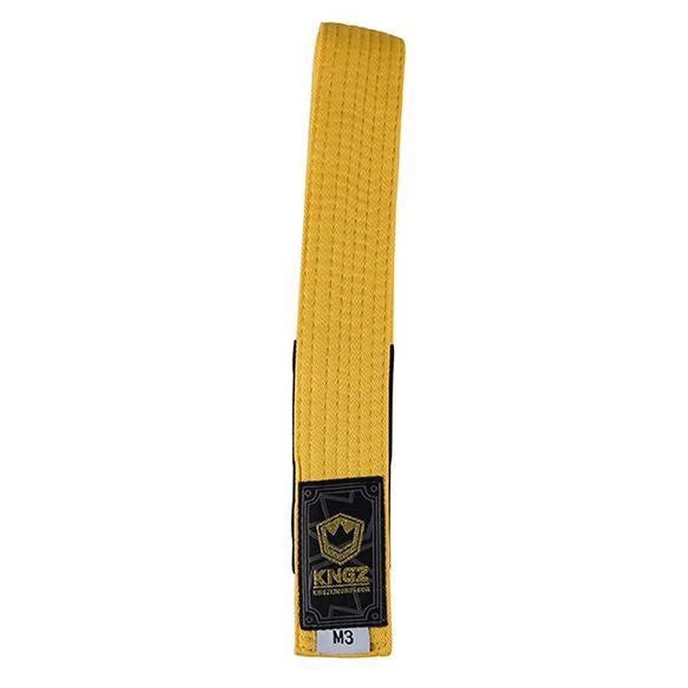 Kingz Kids Belts Solid Colour Yellow