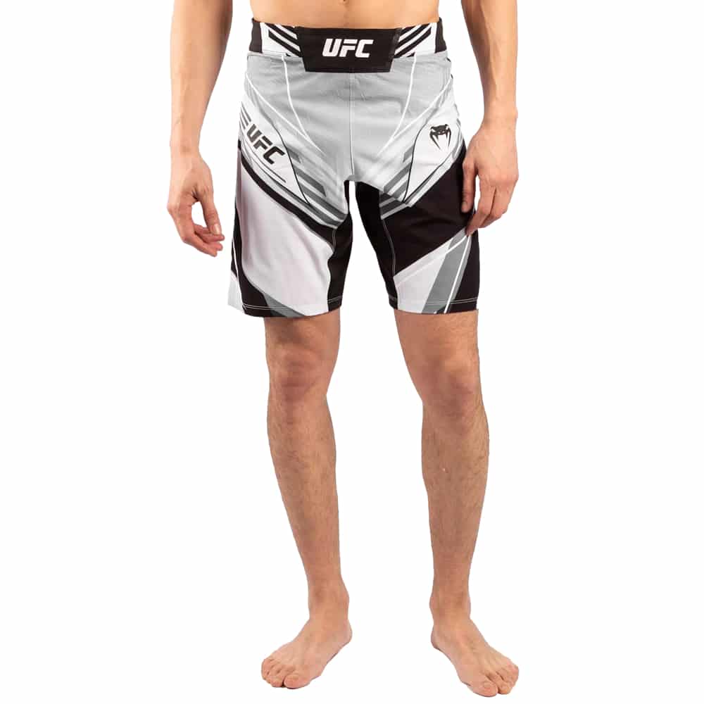 UFC Venum Authentic Fight Night Shorts - Long Fit White Front